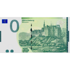 0 Euro biljet Albrechtsburg Meissen